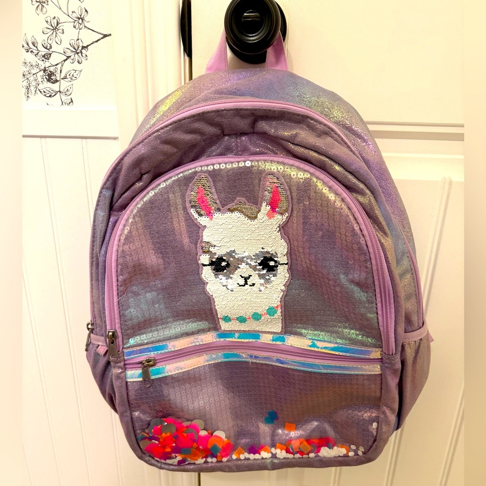 Justice - Llama Sequin Backpack
